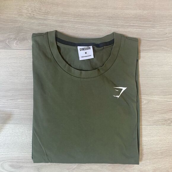 GYMSHARK ESSENTIAL OVERSIZED T-SHIRT MENS GREEN NWT IN PACKAGING - Picture 3 of 5